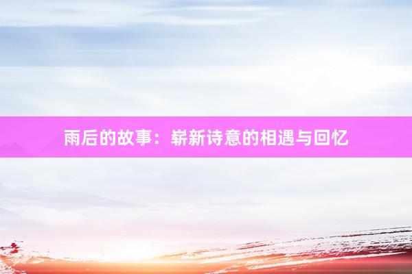 雨后的故事:崭新诗意的相遇与回忆